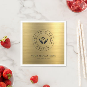 Minimalist Corporate Branding Design Paper Napkin