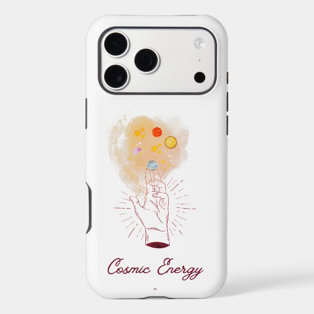 Minimalist Cosmic Hand iPhone / iPad Case - Celest (Back)