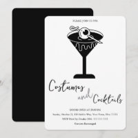 Minimalist Costumes and Cocktails Halloween Party