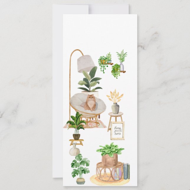 Minimalist Cosy Home Bookmark  (Front)