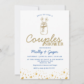 Minimalist Couples Shower Invitation