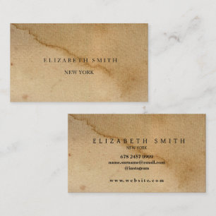 Minimalist Craft Texture Business Card 