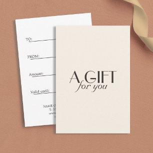 Minimalist Creamy Beige Ivory Black Salon