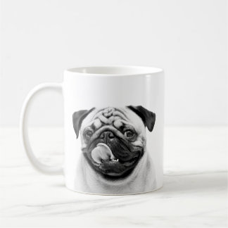 Minimalist Create Your Own Pet Portrait B & W Coffee Mug