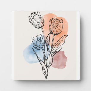 Minimalist creative scenery plaque