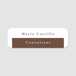 Minimalist Creative Useful Durable Plain Simple Name Tag