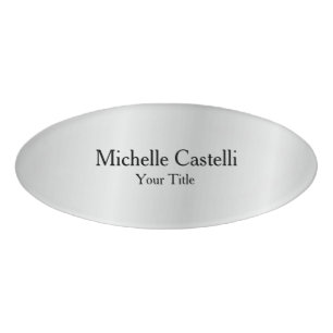 Minimalist Creative Useful Durable Plain Simple Name Tag
