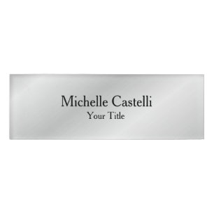 Minimalist Creative Useful Durable Plain Simple Name Tag
