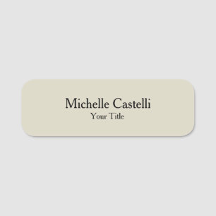 Minimalist Creative Useful Durable Plain Simple Name Tag