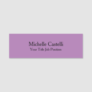Minimalist Creative Useful Durable Plain Simple Name Tag
