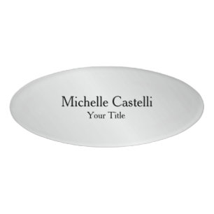 Minimalist Creative Useful Durable Plain Simple Name Tag