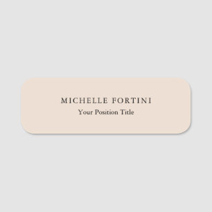 Minimalist Creative Useful Durable Plain Simple Name Tag