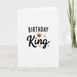 Minimalist Crown Birthday Card