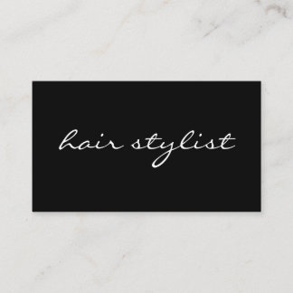 Minimalist Cursive Text Business Card