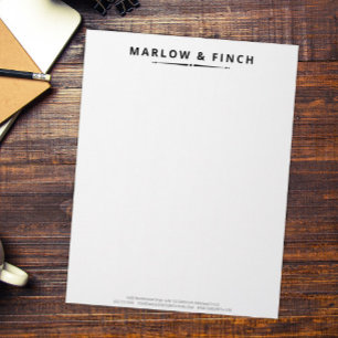 Minimalist Custom Business Company Stationery, Letterhead