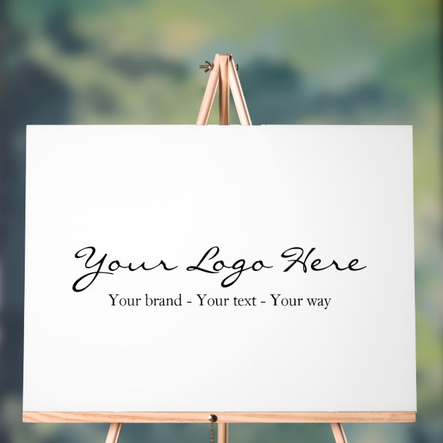 Minimalist Custom Business Logo Acrylic Sign (Neutral)