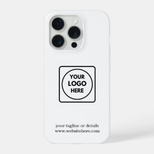 Minimalist Custom Business Logo Branding iphone 15 Pro Case