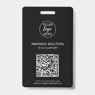 Minimalist Custom Business Logo ID Badge