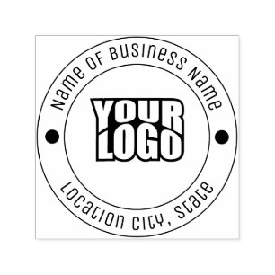 Minimalist Custom Business Logo Rubber Self-inking Stamp