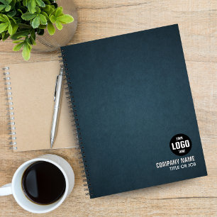 Minimalist Custom Company Logo & Job Title Noteboo Notebook