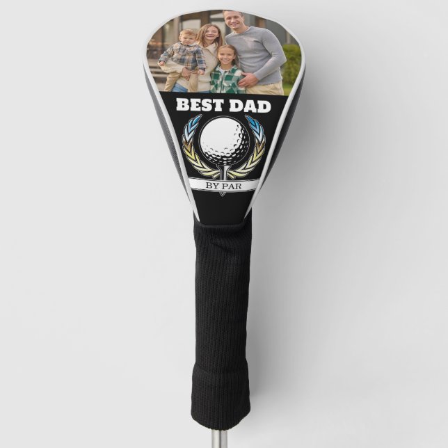 Minimalist Custom Elegant Golf Monogram Design Head Cover (Front)
