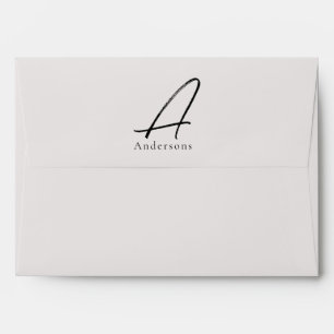 Minimalist Custom Family Name Envelope