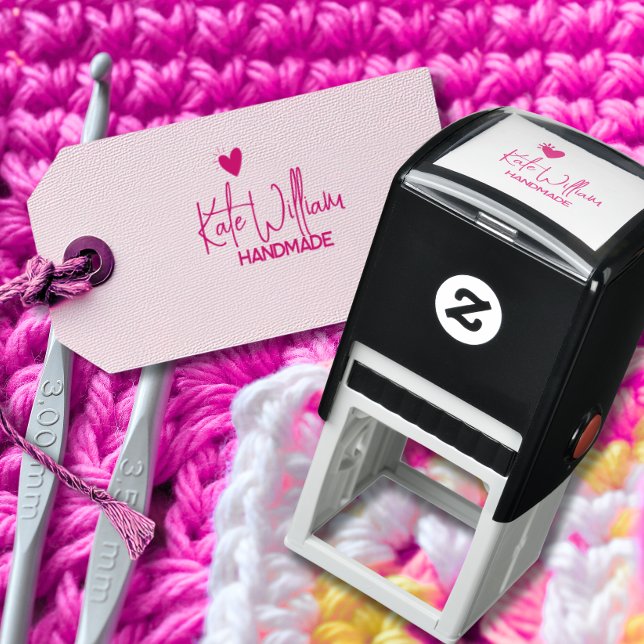 Minimalist Custom heart handmade by  Self-inking Stamp (Creator Uploaded)