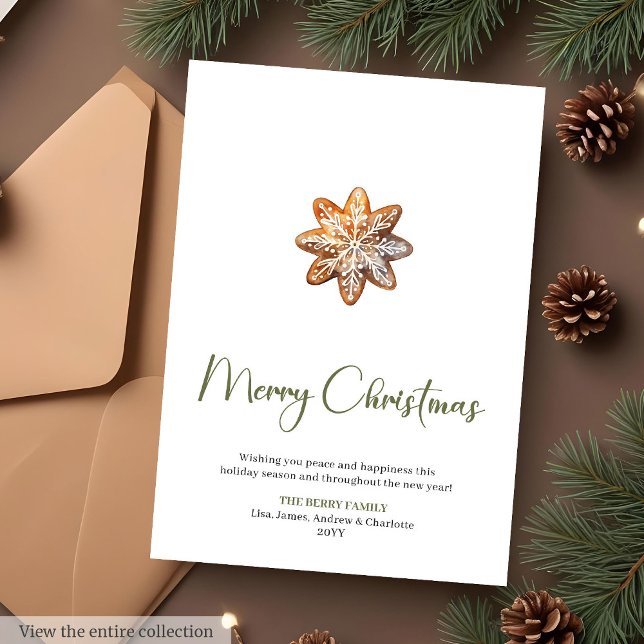 Minimalist Custom Holiday Christmas Greeting Card (Minimalist Custom Holiday Christmas Greeting Card

)