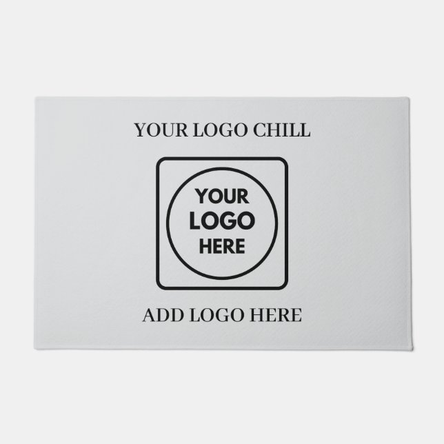 Minimalist Custom Logo Kraft Doormat (Front)