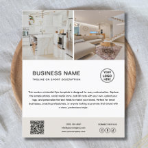 Minimalist Custom Logo Photo Business Flyer