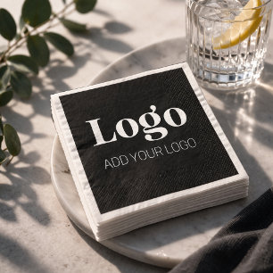 Minimalist Custom Logo   Weddings & Business Napkin