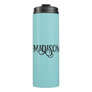 Minimalist Custom Name & Colour Thermal Tumbler