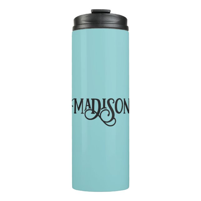 Minimalist Custom Name & Colour Thermal Tumbler (Front)