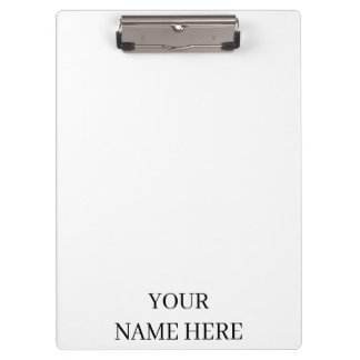 Minimalist Custom Name Elegant Office Clipboard