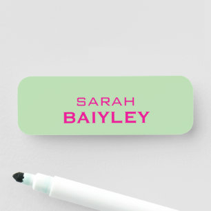 Minimalist custom name modern tag