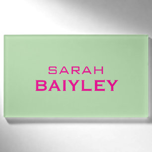Minimalist custom name modern tag