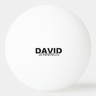 Minimalist Custom Name Or Logo Ping Pong Ball