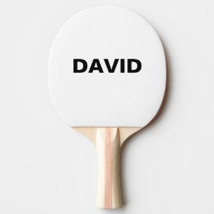 Minimalist Custom Name Or Logo Ping Pong Paddle