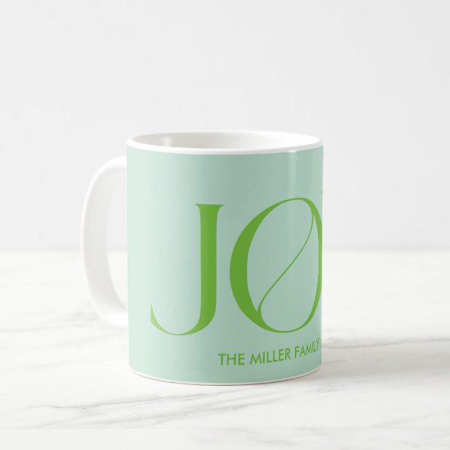 Minimalist Custom Name Personalised Coffee Mug (Front Left)