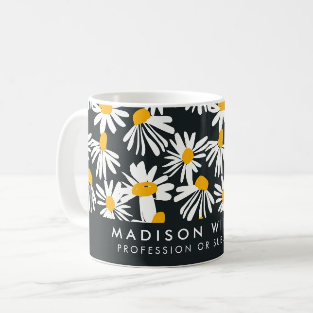 Minimalist Custom Name Personalised Coffee Mug (Front Left)