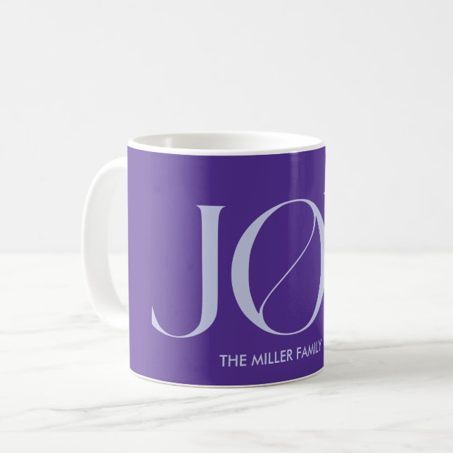 Minimalist Custom Name Personalised Coffee Mug (Front Left)
