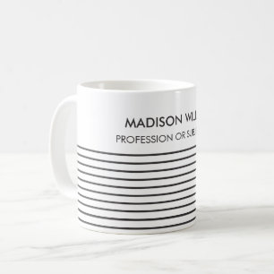 Minimalist Custom Name Personalised Coffee Mug