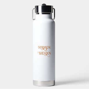 Minimalist Custom Name Water Bottle
