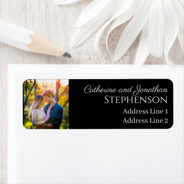Minimalist Custom Photo Return Address Labels (Insitu)
