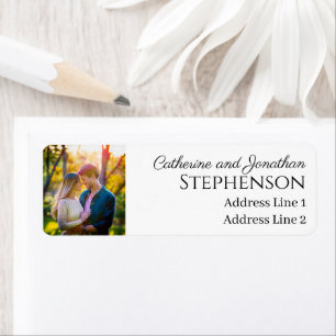Minimalist Custom Photo Return Address Labels