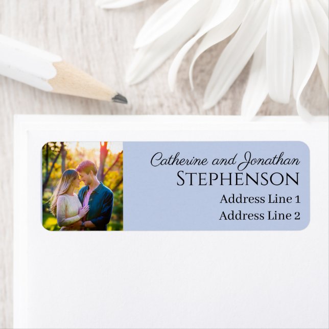 Minimalist Custom Photo Return Address Labels (Insitu)