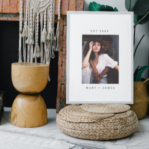 Minimalist Custom Photo Text Poster