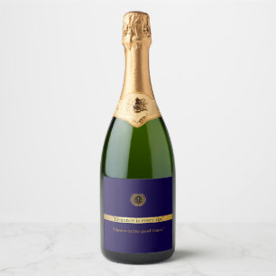 Minimalist Custom Promotional Business Logo Win Sparkling Wine Label