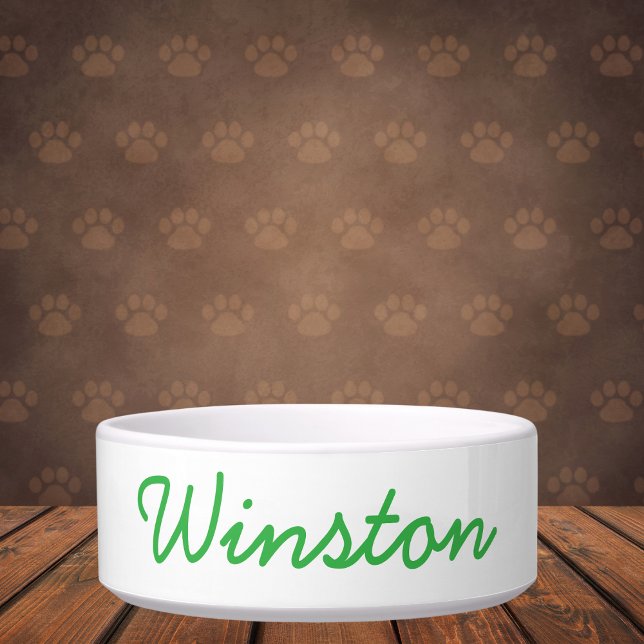 Minimalist Custom Script Pet Name Bowl (Creator Uploaded)