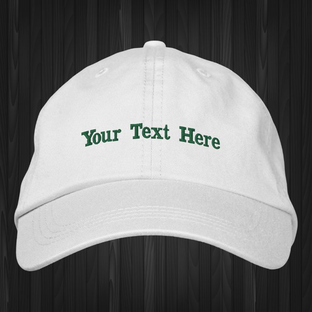 Minimalist Custom Text Embroidered Hat (Creator Uploaded)